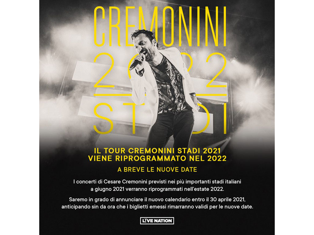 Cremonini Stadi 2022