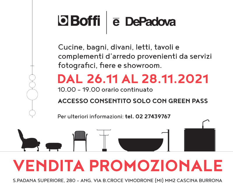 Boffi DePadova Vendita Promozionale Novembre 2021