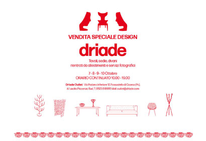 driade vendita speciale ottobre 2021