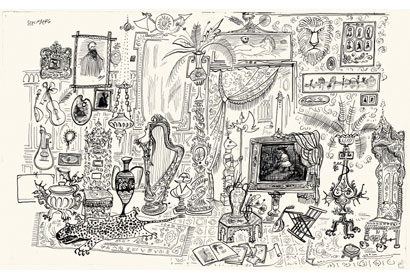 Saul Steinberg Senza titolo 1954