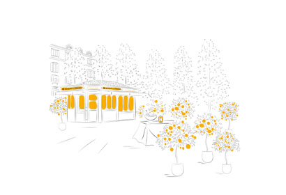 Il Chioschetto Acqua di Parma via Palestro a Milano Maggio 2023