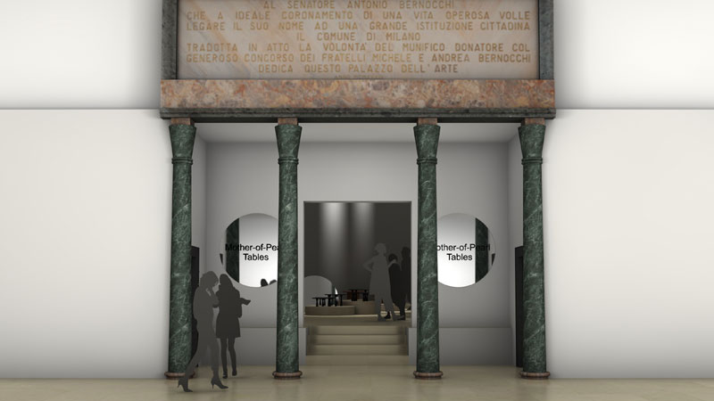 Mother-of-Pearl Tables in Triennale Milano alla Milano Design Week 2023