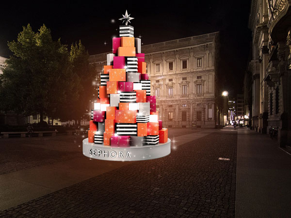 Albero di Natale Sephora Milano 2023