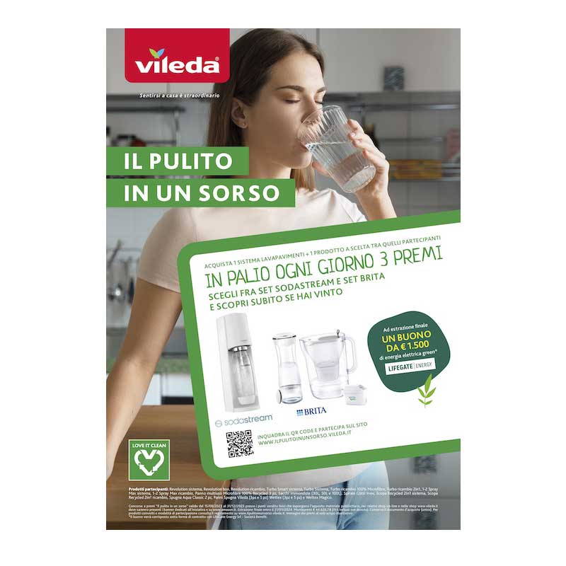 Il pulito in un sorso: il concorso a premi Vileda