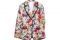 Gant. Blazer con stampa floreale e leggiadri colibrì ha bordi a contrasto ed è realizzato in lino e viscosa.