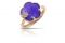 Pasquale Bruni. Anello della Special Edition “Petit Joli Lavanda” in oro rosa 18k con diamanti bianchi e champagne e quarzite viola.