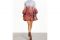Zimmermann. Il mini abito è realizzato in organza di seta e lino con schiena scoperta, cuciture arricciate sulle maniche a campana e perline dorate.