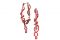 Bea Bongiasca. Vine Drop Hoops. Orecchini a cerchio in oro rosa 9 kt con smalto rosso e pavè di zaffiri. Prezzo: euro 3.200,00.