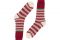 RED. Calza a righe in jacquard.