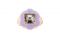Bea Bongiasca. Give Them Flowers Ring. Anello in oro giallo 9 kt con smalto color lavanda e quarzo fumè con taglio quadrato. Prezzo: euro 1.300,00.