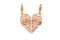 Rue des Mille. Mum Collection. Ciondolo separabile Mum&Me. Argento 925 placcato in oro rosa 18kt. Dimensioni ciondolo: 1,5 cm. Prezzo: euro 50,00.