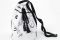 L’Arabesque. Bucket Bag. Borsa secchiello in canvas bianco con dettagli neri. Pezzi unici dipinti a mano. Prezzo: euro 530.00.
