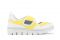 Panchic. Linea P05 Sneakers in Mesh e Microfibra riclati. La tomaia d’ispirazione running in mesh riciclato giallo. Gli inserti sono in microfibra di colore bianco. Chiusura laterale con velcro. La suola è estremamente flessibile e leggera. Prezzo: euro 138,00 (scontato del 20% sull’e-commerce dell’azienda).