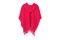 Officina del Poggio. Follow the Pink. Collezione La Rosa. Wool Poncho. Il 20% delle vendite di ogni articolo sarà devoluto a Fondazione IEO-MONZINO. La capsule, in edizione limitata, è disponibile online su odpcollection.com