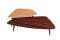 Morelato. Tavolino Gene - design Itamar Harari. Linearità e forme essenziali. Realizzato in in legno: acero per la struttura e wengé per gli intarsi del piano