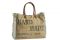 Borsa Dialma Brown, realizzata in tessuto con finiture in pelle (cm H40xL50xP2)