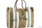 Borsa Dialma Brown, realizzata in tessuto con finiture in pelle (cm H47xL50xP2)