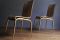 Quadricorn Chair by NB Milano. Seduta in pelle pieno fiore. Piedi in ottone.