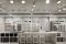Show room Florim a Milano. Progetto: arch. Andrea Maffei. Il piano interrato, è uno spazio pensato,  oltre che per l'esposizione, per l'organizzazione di workshop e corsi di formazione.