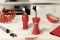 Alessi e RED. Cavatappi, Alessandro M. e Anna G. - Special Edition - in resina termoplastica e zama cromata, rosso. Designer Alessandro Medini e Susan Cohn.