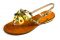 Giallo Positano. Collezione 2016. Modello 1603. Naturale. Mandarino. Multicolor. Tacco 15 mm., oro.