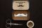 TheChicFish. Kit per la cura dei baffi. La confezione è composta da: barattolo di cera per baffi, forbici e pettine per baffi in metallo (Euro 30.00).