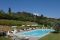 Borgo e Castello di Gargonza. Una veduta della piscina.