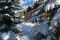 Pré-Saint-Didier. Valle d'Aosta. L'hotel con la neve.