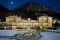 Pré-Saint-Didier. Valle d'Aosta. Veduta dello stabilimento termale in inverno.