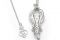Iconoclass. Collezione Mongolfiera. Collana Discovery in argento rodiato 925 con diamante.