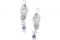 Iconoclass. Collezione Mongolfiera. Orecchini Discovery in argento rodiato 925 con ametiste.