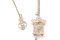 Iconoclass. Collezione Teatro. Collana Art in argento dorato 925 oro rosa con diamante.