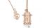 Iconoclass. Collezione Gabbietta. Collana Freedom in argento dorato 925 oro rosa con diamante.