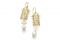 Iconoclass. Collezione Gabbietta. Orecchini Freedom in argento dorato 925 con perle.