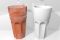 Regia. Lavabo freestanding Spritz in  vetroghiaccio®. Disegnato da Bruna Rapisarda. Forma ironica ed originale che ricorda il tipico bicchiere ottagonale da cocktail.