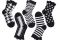 Red-Sox Appeal. Calze donna 3/4 con motivo maxi pied de poule, righe e pois a contrasto, scacchiera, righe verticali e Pois optical. Collezione Autunno Inverno 2016-2017.