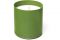 Culti Milano. Le candele profumate. Ogni fragranza è abbinata ad un colore del vaso in vetro ed è identificata da una serigrafia ton sur ton. Nell'immagine, Verde per Gelsomino.