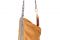 Laura B Collection Particulière. Collezione S/S 2017 W. Leather Swing. Camel Suede Horn Pleated Bag (also available in black nappa).