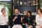 Evento Hellmann's del 12 aprile 2017 al Ristorante Ricci di Milano. L'angolo degli oratori, da sinistra verso destra: Massimiliano Caporuscio, Joe Bastianich, Claudia Trazza e Laurel Evans.