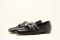Michele Lopriore. Collezione Spring/Summer 2017. Ballerina con punta quadrata borchiata. Suola in cuoio. Altezza tacco: un centimetro. Colore: nero.