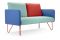 Adrenalina. Divano due posti Doumo. Design Setsu & Shinobu Ito. Rotondità e bombature rompono le linee rette che caratterizzano la struttura. Ideale per arredare spazi di lavoro o zone domestiche.