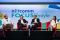 Convegno Netcomm Pambianco. Tavola Rotonda: “Nuovi modelli di business e strategie omnichannel: la prospettiva dei grandi brand e nuovi attori”. Moderatore: Flavio Giuliani, Caporedattore RTL 102.5. Nell'immagine, da sinistra: Marco Formento, Responsabile Digital Condé Nast Italia; Roberto Serafini, DG L’Oréal Luxe Italia; Alessandro Varisco, Amministratore Delegato Twin-Set; Valentina Visconti, Country Manager Italy, Privalia Vente-Privée.
