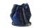 Alviero Martini 1^ Classe. Secchiello in velluto con tipico motivo a ricamo e chiusura a coulisse esterna. Collezione Autunno/Inverno 2017-2018. Fall/Winter 2017-2018 Collection.