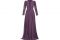 Vladimiro Gioia. Lungo abito in chiffon di seta con micro volant e gonna arricciata. Collezione Autunno/Inverno 2017-2018. Fall/Winter 2017-2018 Collection.