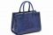 Parmeggiani. Borsa collezione “Brillante” in cocco lucido blu. Collezione Autunno/Inverno 2017-2018. Fall/Winter 2017-2018 Collection.