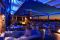 Hilton Molino Stucky Venezia. Vista notturna dello Skyline Rooftop Bar.