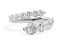 Re Carlo. Collezione “Anniversary Love”, anello contrarié in oro bianco 18kt, diamanti sul gambo, e diamante centrale taglio brillante a forma di cuore. Collezione primavera/estate 2018. Spring/Summer 2018 Collection.