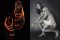 Mario Valentino. A sinistra “Venus” il sandalo di corallo del 1954; a destra la modella Veruschka indossa abiti e scarpe ideati da Paco Rabanne e realizzati da Mario Valentino. Immagine tratta dal libro “Mario Valentino - Una storia tra moda, design e arte”  di Ornella Cirillo, Edizioni Skira.