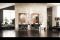 Scavolini Bagno. Nell’immagine, ambiente bagno arredato con il programma Diesel Open Workshop di Scavolini, realizzato in collaborazione con Diesel. Una delle peculiarità del programma Diesel Open Workshop è rappresentata dai grandi pannelli a specchio Stopsol effetto rame che fungono da quinta al mobile bagno. Le basi lavabo, qui presentate nella versione in Laccato Opaco Nero Ardesia, sono completate da un altro elemento estetico di forte connotazione del modello: il tubolare porta salviette, ovvero la struttura dell’elemento del Sistema Stock Rack reinterpretata, girevole, per nuovi usi.