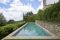 Castello di Fighine. La piscina privata di “Casa Janine”. Foto: Marco Scarpa